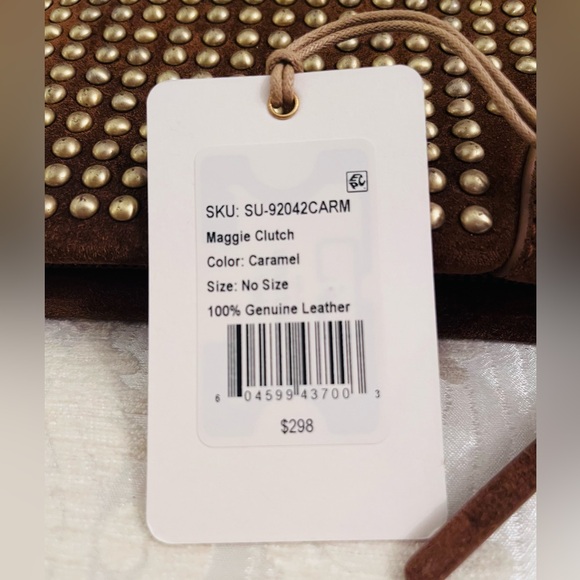 HOBO Maggie studded leather clutch. 100%leather New With Tags - Picture 6 of 7